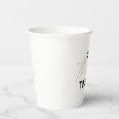 Praat dertig tegen me papieren bekers (Rechts)