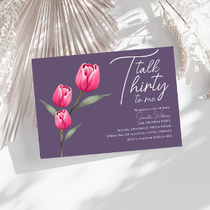 Praat Dertig tegen me Zwart 30ste verjaardag uitno Kaart