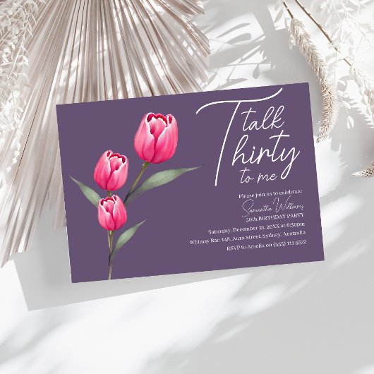 Praat Dertig tegen me Zwart 30ste verjaardag uitno Kaart