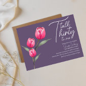 Praat Dertig tegen me Zwart 30ste verjaardag uitno Kaart