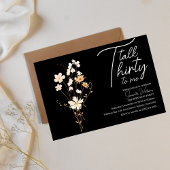 Praat Dertig tegen me Zwart 30ste verjaardag uitno Kaart