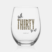 Praat dertig tegen mij 30e verjaardag wijnglas zonder voet (Voorkant)