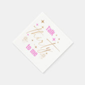 "Praat dertig tegen mij" cocktailservetten Servet (Hoek)