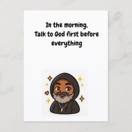 “Praat eerst met God” Inspiratiekaart Briefkaart