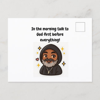“Praat eerst met God” Inspiratiekaart Briefkaart