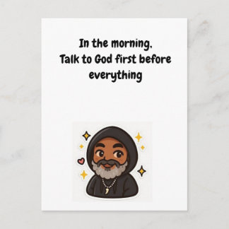 “Praat eerst met God” Inspiratiekaart Briefkaart