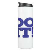 Praat er niet alleen over blauw en wit thermosbeker (Geroteerd rechts)