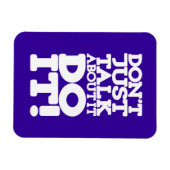 Praat er niet alleen over blauwe en witte magneet (Horizontaal)