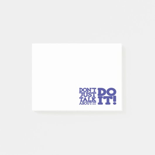 Praat er niet alleen over, maar doe het blauwe ber post-it® notes (Voorkant)