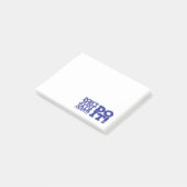 Praat er niet alleen over, maar doe het blauwe ber post-it® notes (Schuin)