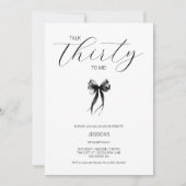 Praat Er Tweeëndertig Met Me Script Zwart en Wit V Kaart (Voorkant)