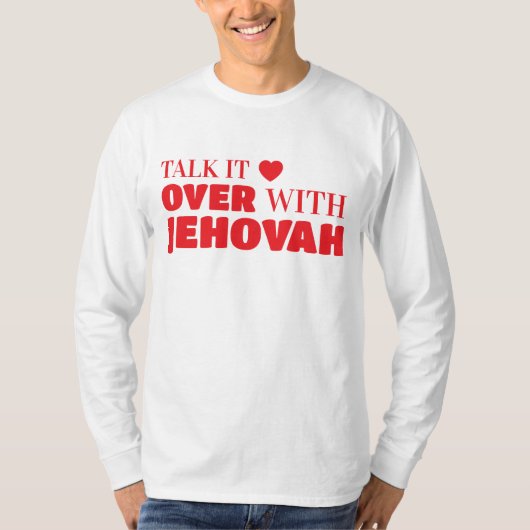 Praat erover met Jehovah, Jezus in T-shirt (Voorkant)