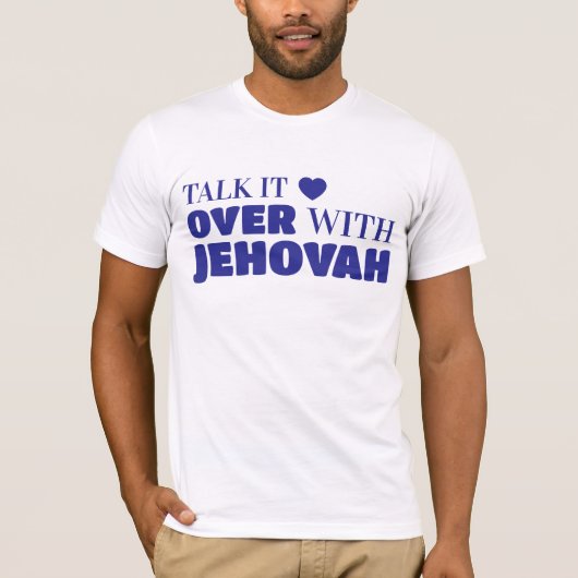 Praat erover met Jehovah, Jezus in T-shirt (Voorkant)