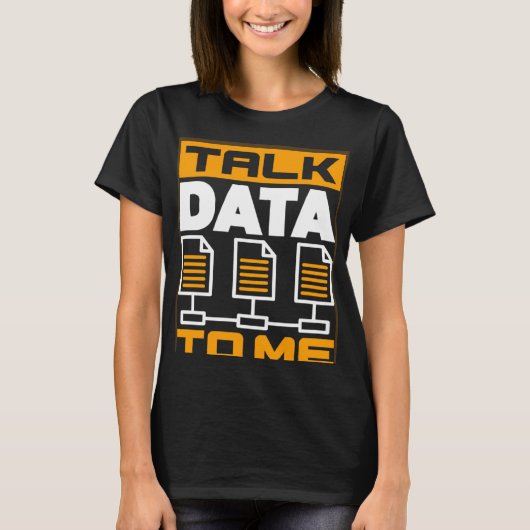 Praat gegevens met mij Network Admin T-shirt (Voorkant)