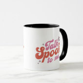 Praat griezelig tegen me White Halloween Mok (Voorkant rechts)