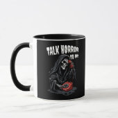 PRAAT HORROR TEGEN ME GRIM REAPER RODE TELEFOON MOK (Links)