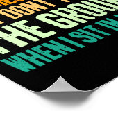  praat ik groot spel voor iemand wiens voeten naar poster (Hoek)