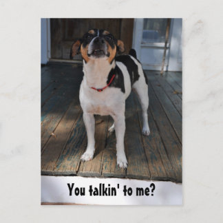 Praat je tegen me? briefkaart