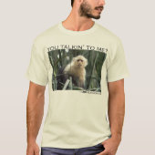 Praat je tegen me? Capuchin-aap T-shirt (Voorkant)