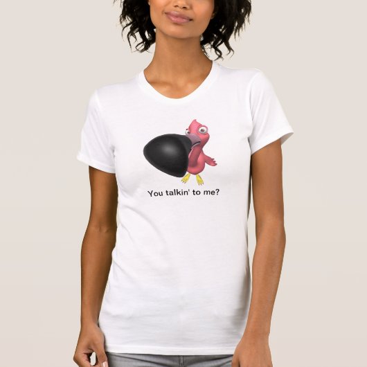 Praat je tegen me? Flamingo grappig T-shirt (Voorkant)