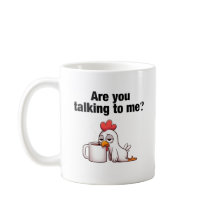 Praat je tegen me? grappige kip