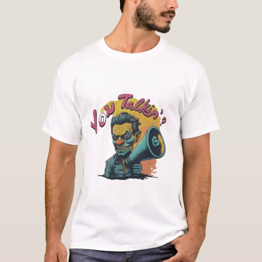 Praat je tegen me? t-shirt (Voorkant)