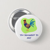 Praat je tegen mij ronde button 5,7 cm (Voorkant /achterkant)