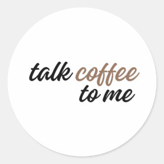 praat koffie met me ronde sticker