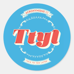 Praat later met je ronde sticker