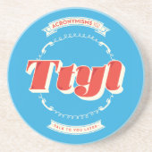 Praat later met je zandsteen onderzetter (Voorkant)