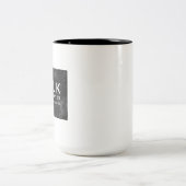 "Praat later met me" Tweekleurige Koffiemok (Center)