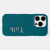 PRAAT LOGO BLAUWGROEN Case-Mate iPhone CASE (Achterkant (horizontaal))