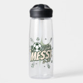 Praat Messi met mij Voetbalfans Waterfles (Voorkant)