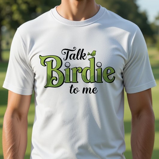 Praat met Birdie tegen mij Funny Golf T-shirt
