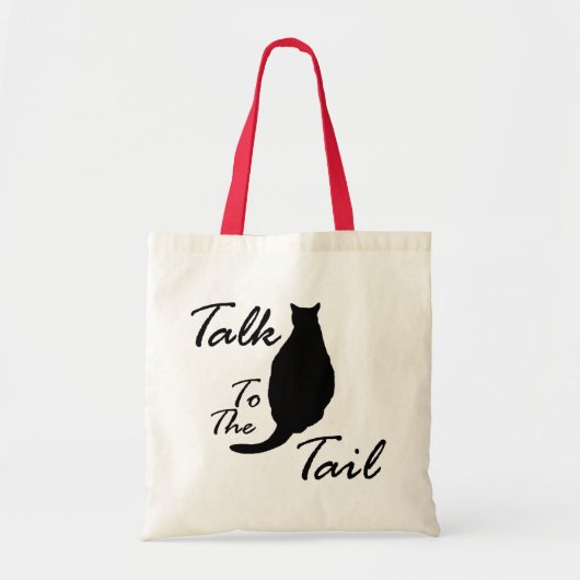 "Praat met de canvas tas" Tote Bag (Voorkant)