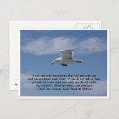 Praat met de dieren briefkaart (Voorkant / Achterkant)