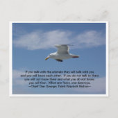 Praat met de dieren briefkaart (Voorkant)