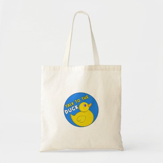 Praat met de Duck Tote Bag (Voorkant)