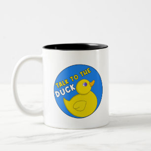 Praat met de Duck Tweekleurige Koffiemok