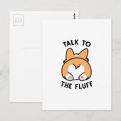 Praat met de fluff briefkaart (Voorkant / Achterkant)