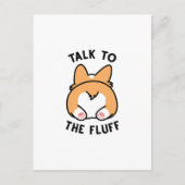 Praat met de fluff briefkaart (Voorkant)