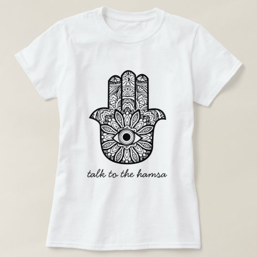 Praat met de Hamsa T-shirt (Design voorkant)