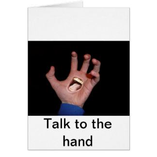Praat met de hand