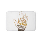 Praat met de hand badmat (Voorkant)