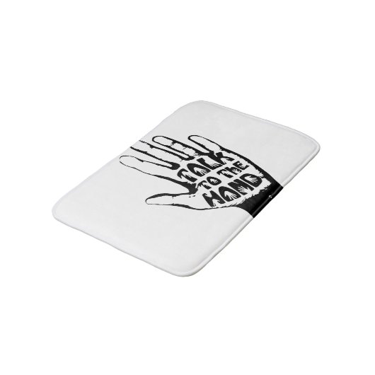 Praat met de hand badmat (Gekanteld)