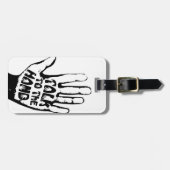 Praat met de hand bagagelabel (Voorkant horizontaal)