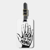 Praat met de hand bagagelabel (Voorkant verticaal)