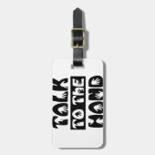 Praat met de hand bagagelabel (Voorkant verticaal)