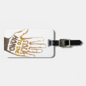 Praat met de hand bagagelabel (Voorkant horizontaal)