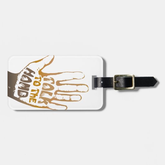 Praat met de hand bagagelabel (Voorkant horizontaal)